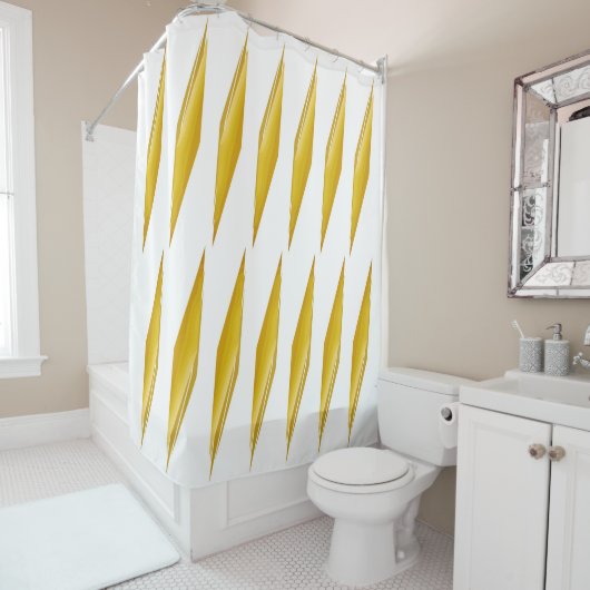 Sunray-Gold Douchegordijn (In situ)