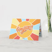 Sunray Kind voorschoolse foto Afstuderen Aankondig (Achterkant)