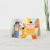 Sunray Kind voorschoolse foto Afstuderen Aankondig (Voorkant)