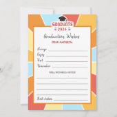 Sunray Kinder Afstuderen wenst goed Keepsake Kaart (Voorkant)