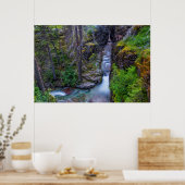 Sunrift Gorge in Glacier National Park, Montana Poster (Keuken)