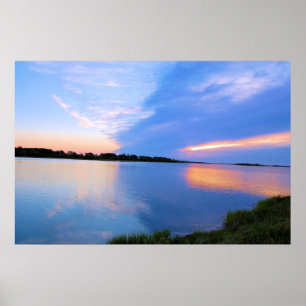 Sunrise aan de Chinese coteague Poster