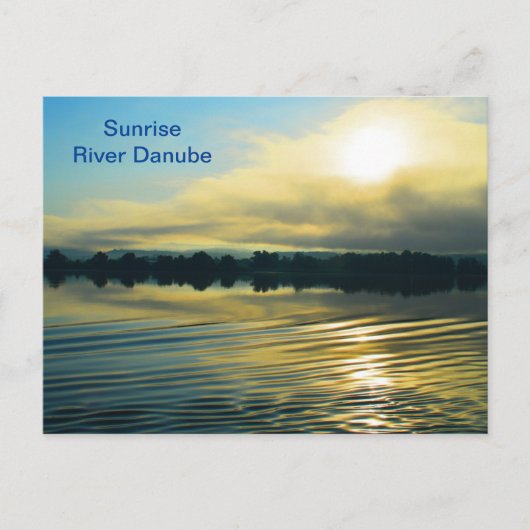 Sunrise aan de Donau Briefkaart (Voorkant)