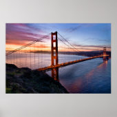 Sunrise aan de Golden Gate Poster (Voorkant)