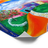 Sunrise aan de kust van Puerto Rico Poster (Hoek)