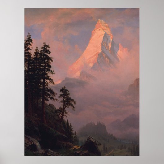 Sunrise aan de Matterhorn Poster (Voorkant)