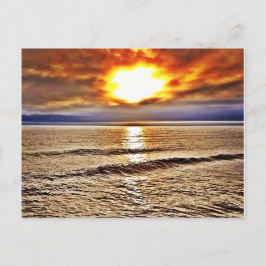 Sunrise aan de OBX van de oceaan van North Carolin Briefkaart (Voorkant)