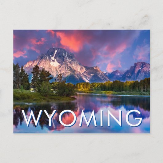 Sunrise aan de Oxbow Bend Briefkaart (Voorkant)