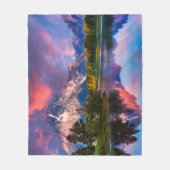 Sunrise aan de Oxbow Bend Fleece Deken (Voorkant)