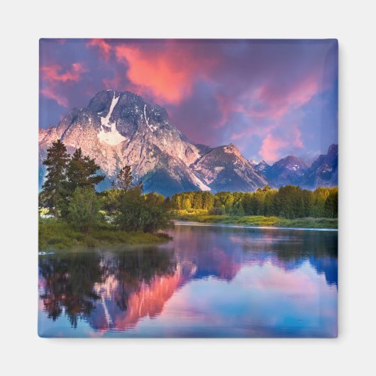 Sunrise aan de Oxbow Bend Magneet (Voorkant)