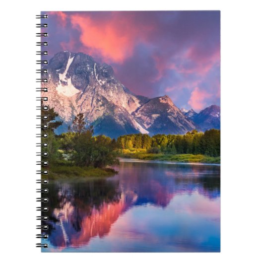 Sunrise aan de Oxbow Bend Notitieboek (Voorkant)