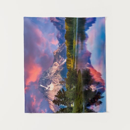 Sunrise aan de Oxbow Bend Wandkleed (Voorkant)