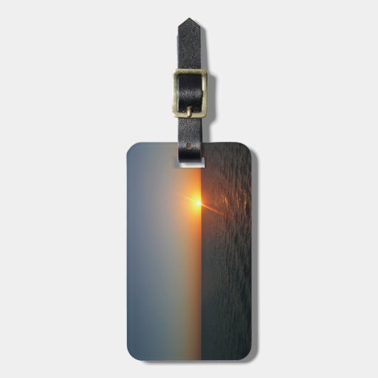 Sunrise aan de Zee III Ocean Horizon Seascape Bagagelabel (Voorkant verticaal)