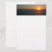 Sunrise aan de Zee III Ocean Horizon Seascape Briefpapier (Voorkant / Achterkant)