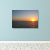 Sunrise aan de Zee III Ocean Horizon Seascape Canvas Afdruk (Insitu (Houten vloer))