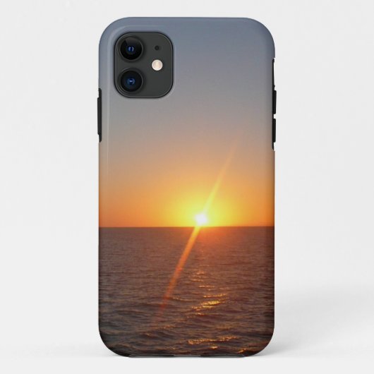 Sunrise aan de Zee III Ocean Horizon Seascape Case-Mate iPhone Case (Achterkant)