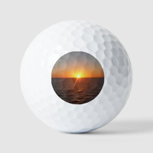 Sunrise aan de Zee III Ocean Horizon Seascape Golfballen (Voorkant)