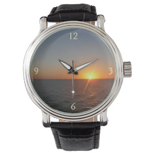Sunrise aan de Zee III Ocean Horizon Seascape Horloge
