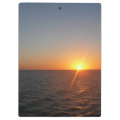 Sunrise aan de Zee III Ocean Horizon Seascape Klembord (Achterkant)