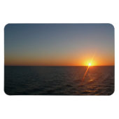 Sunrise aan de Zee III Ocean Horizon Seascape Magneet (Horizontaal)