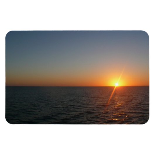 Sunrise aan de Zee III Ocean Horizon Seascape Magneet (Horizontaal)