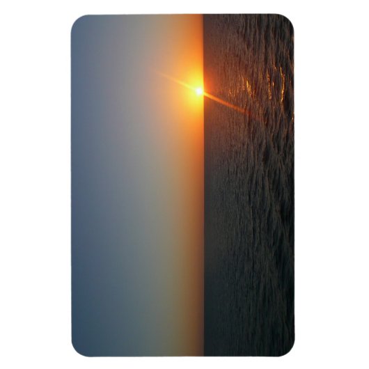 Sunrise aan de Zee III Ocean Horizon Seascape Magneet (Verticaal)