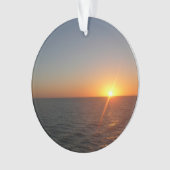 Sunrise aan de Zee III Ocean Horizon Seascape Ornament (voorkant)