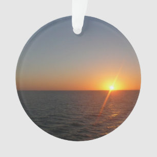 Sunrise aan de Zee III Ocean Horizon Seascape Ornament