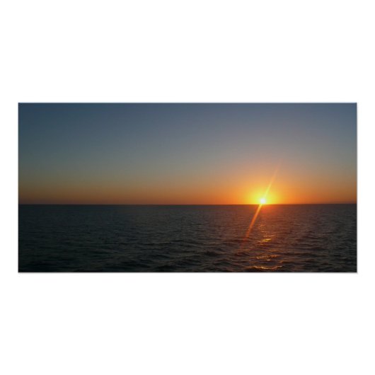 Sunrise aan de Zee III Ocean Horizon Seascape Perfect Poster (Voorkant)