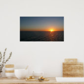 Sunrise aan de Zee III Ocean Horizon Seascape Poster (Keuken)