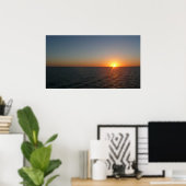 Sunrise aan de Zee III Ocean Horizon Seascape Poster (Thuiskantoor)