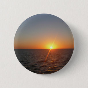Sunrise aan de Zee III Ocean Horizon Seascape Ronde Button 5,7 Cm