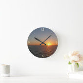 Sunrise aan de Zee III Ocean Horizon Seascape Ronde Klok (Huis)
