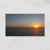 Sunrise aan de Zee III Ocean Horizon Seascape Visitekaartje (Achterkant)