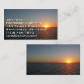 Sunrise aan de Zee III Ocean Horizon Seascape Visitekaartje (Voorkant / Achterkant)
