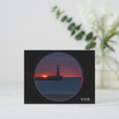Sunrise aan het Briefkaart van Roker Lighthouse-En (Staand voorkant)