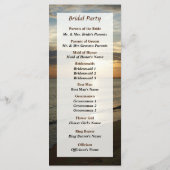 Sunrise aan het Norfolk VA Wedding Programme Programmakaart (Achterkant)