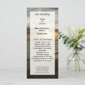 Sunrise aan het Norfolk VA Wedding Programme Programmakaart (Staand voorkant)