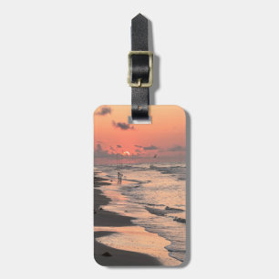 Sunrise aan Texas Coast, gepersonaliseerd Bagagelabel