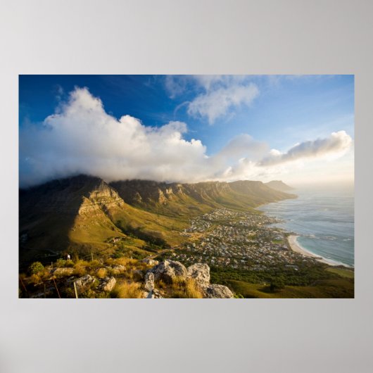 Sunrise Above Camps Bay And Table Mountain Poster (Voorkant)