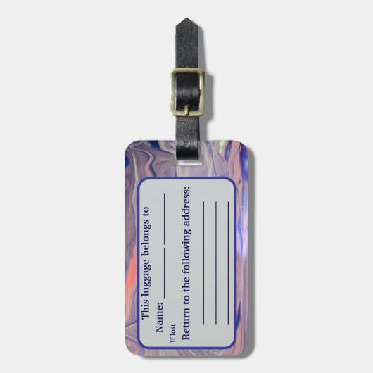 Sunrise Acrylic Pour Inspired Bagagelabel