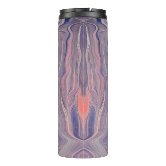 Sunrise Acrylic Pour Thermal Tumbler Thermosbeker (Achterkant)