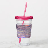 Sunrise Acrylic Pour Tumbler Acryl Drinkbeker (Achterkant)