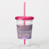 Sunrise Acrylic Pour Tumbler Acryl Drinkbeker (Voorkant)