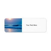 Sunrise-adreslabel Etiket (Voorkant)