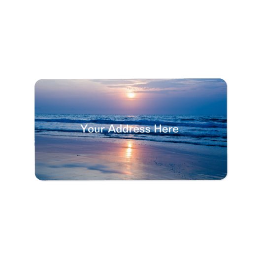 Sunrise-adreslabel Etiket (Voorkant)