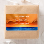 Sunrise afbeelding voor verzendlabels etiket (Insitu)