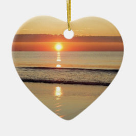 Sunrise Along Hampton Beach New Hampshire Keramisch Ornament