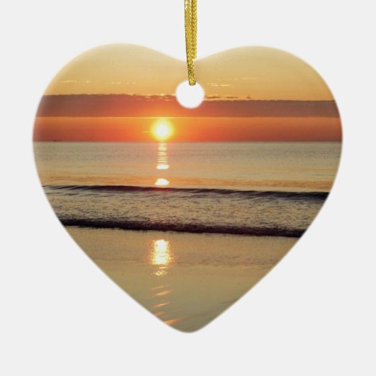 Sunrise Along Hampton Beach New Hampshire Keramisch Ornament (Voorkant)