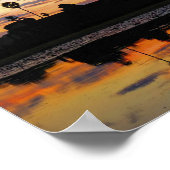 Sunrise at Angkor Wat, Cambodja - Poster (Hoek)